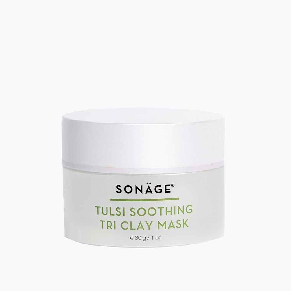 Sonage TULSI SOOTHING TRI CLAY MASK
Mineral Rich Clay Mask Unclog Purify 1 fl oz
